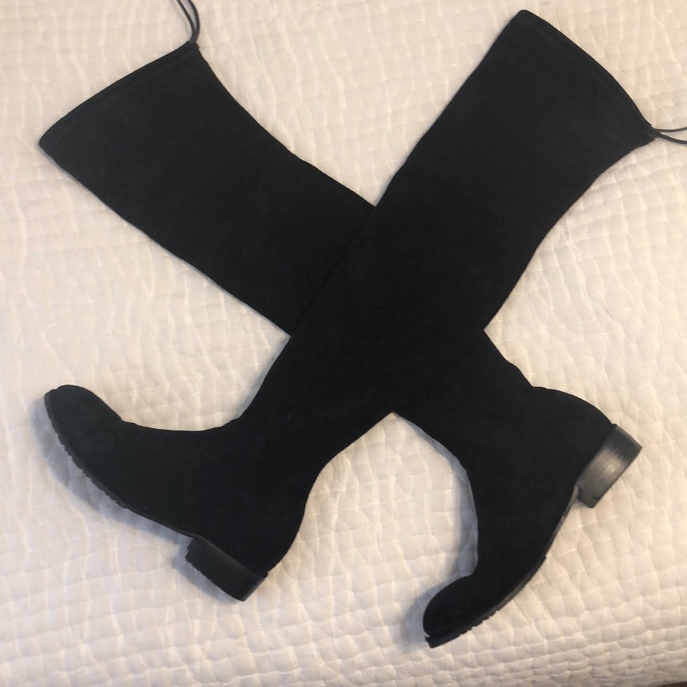 Kaitlin pan faux suede over the knee boots